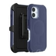 thumbnail image 1 of OtterBox iPhone 16 (Only) Defender Series MagSafe Case - Denver Dusk (Purple) - Holster Clip Included - Built-in Magnets - Screenless - Rugged & Durable - with Port Protection - Non-Retail Packaging, 1 of 7