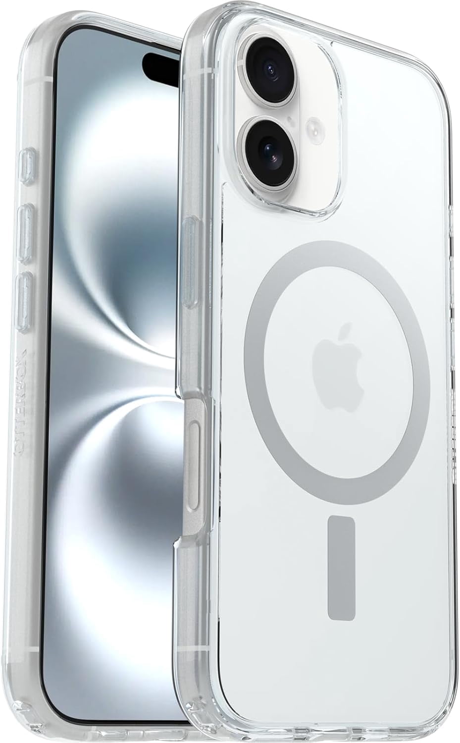 OtterBox iPhone 16 (Only) - Symmetry Series Clear+ Case - Clear - Snaps to MagSafe - Ultra-Sleek - Raised Edges Protect Camera & Screen - Non-Retail Packaging