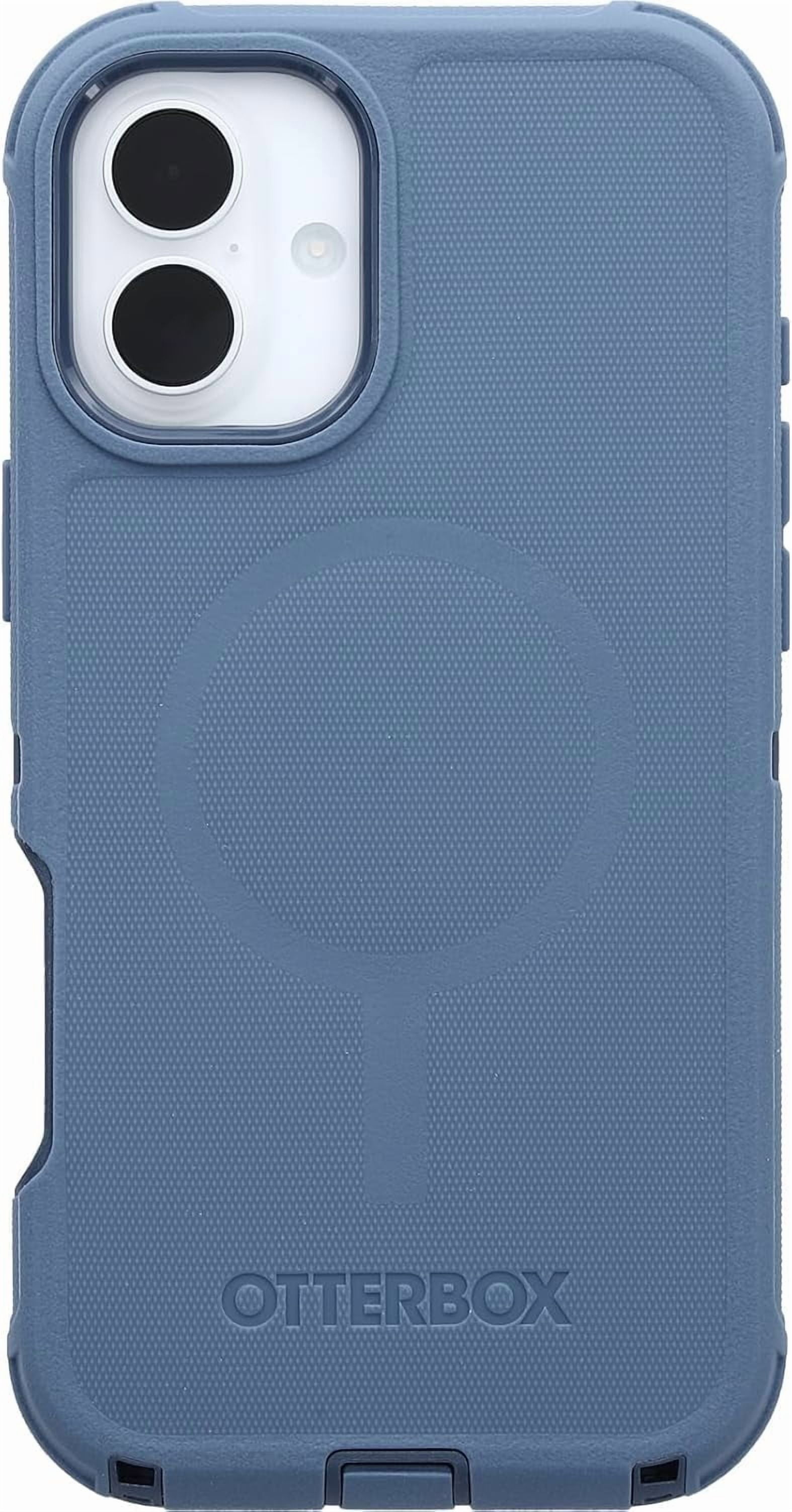 OtterBox iPhone 16 Plus (Only) - Defender Series MagSafe Case - Baby Blue Jeans (Blue) - Case Only - Built-in Magnets - Screenless - Rugged & Durable - with Port Protection - Non-Retail Packaging