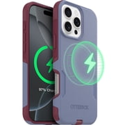 OtterBox iPhone 16 Pro Max Commuter Series MagSafe Case - Thin & Tough, Dual Layer with Port Protection and Built-In Anchors - Purple & Pink