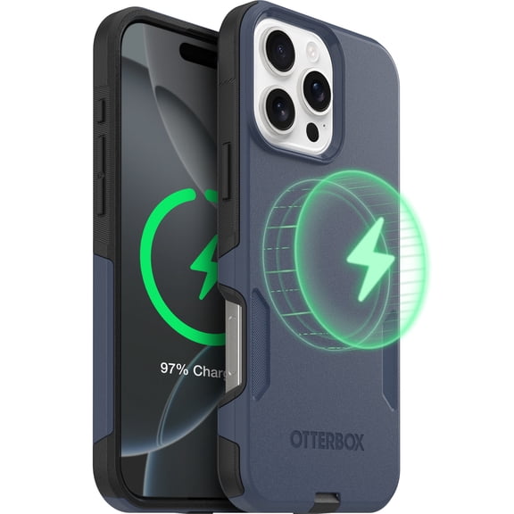 OtterBox Commuter MagSafe Case for iPhone 16 Pro Max – Midnight Sky – Slim, Shockproof, Dual Layer Drop Protection