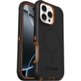 thumbnail image 1 of OtterBox iPhone 16 Pro Max (Only) Defender Series MagSafe Case - Iron Eclipse (Black & Orange) - Case Only, Built-in Magnets, Screenless, Rugged & Durable, with Port Protection, Non-Retail Packaging, 1 of 9