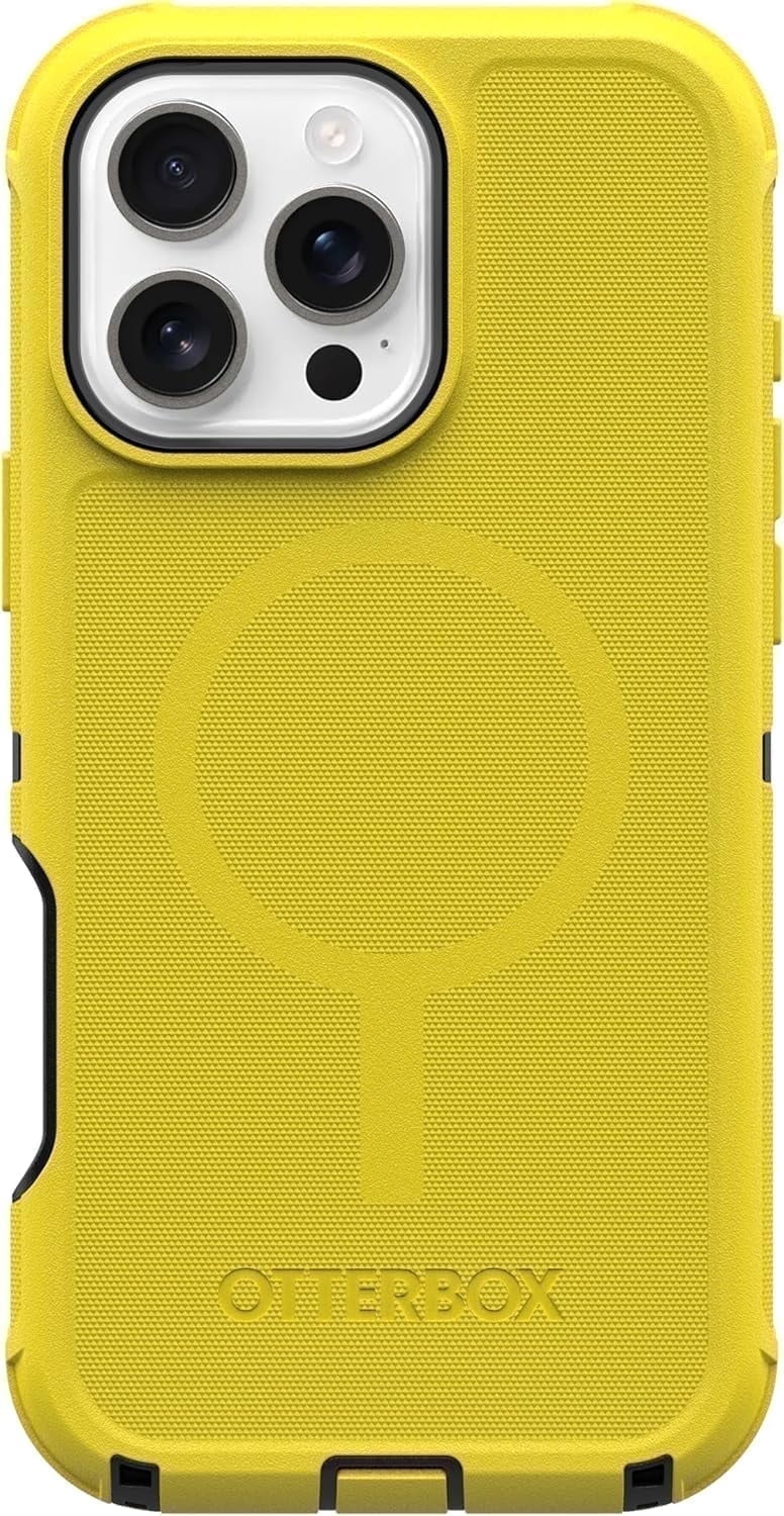 OtterBox iPhone 16 Pro Max (Only) - Defender Series MagSafe Case - Night Reverse (Yellow & Black) - Case Only - Built-in Magnets - Rugged & Durable - ... OtterBox iPhone 16 Pro Max (Only) - Defender Series MagSafe Case - Night Reverse (Yellow & Black) - Case Only - Built-in Magnets - Rugged & Durable - ...