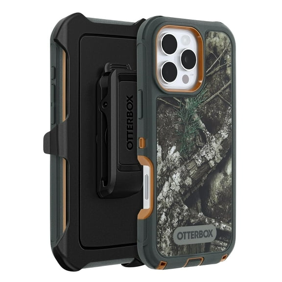 OtterBox iPhone 16 Pro Max (Only) - Defender Series MagSafe Case - Realtree APX (Camo) - Holster Clip Included - Built-in Magnets - Screenless - Rugged & Durable - with Port Protection - Non-Retail
