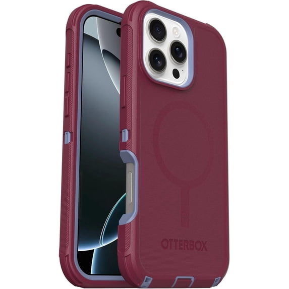 OtterBox iPhone 16 Pro Max (Only) Defender Series MagSafe Case - Velvet Orchard (Pink & Blue) - Case Only - Built-in Magnets - Screenless, Rugged & Durable, with Port Protection, Non-Retail Packaging