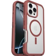 OtterBox iPhone 16 Pro Max Only - Defender Series Pro XT Case for MagSafe - Brick Red Clear/Red - Screenless - Lanyard Attachment - Retail Packaging