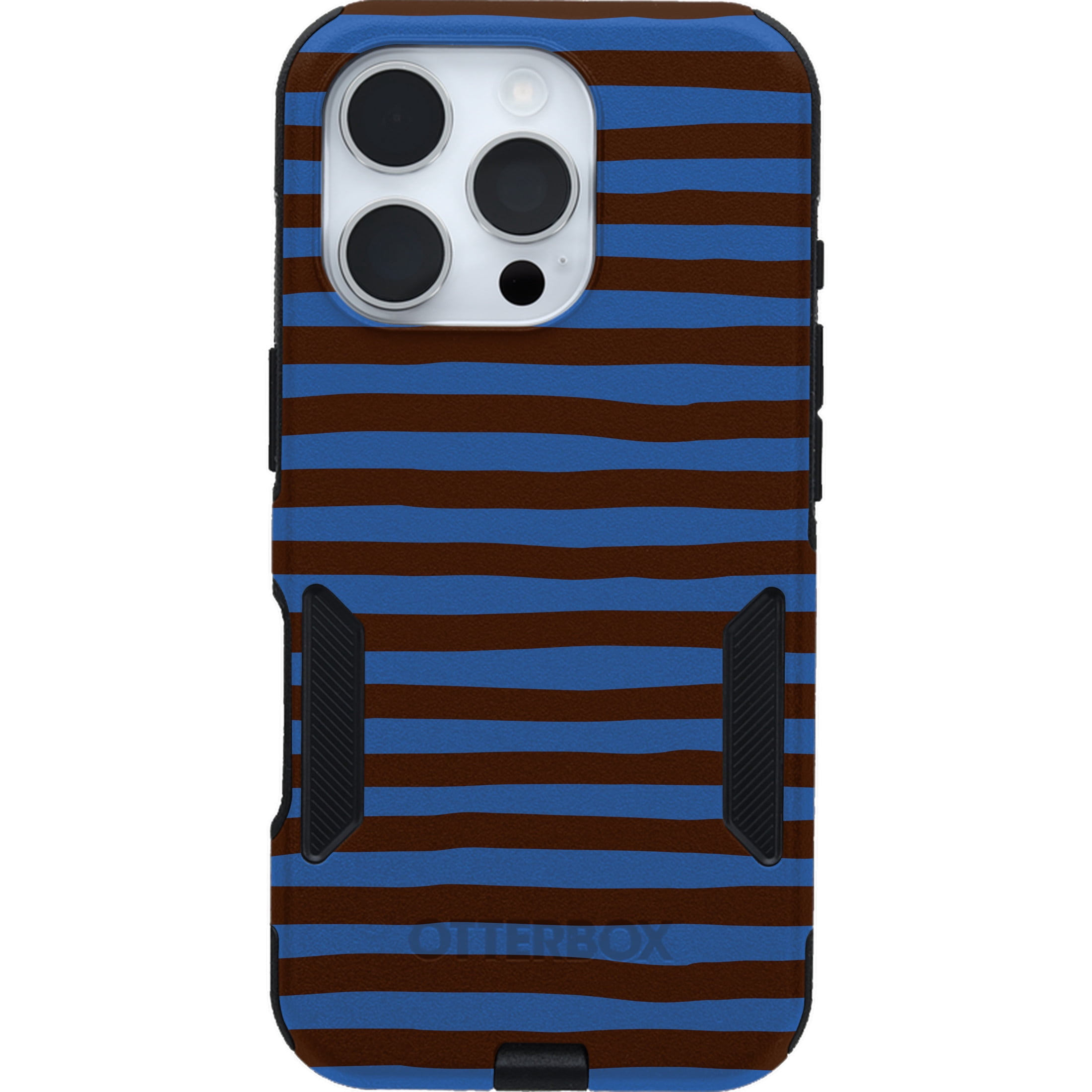 OtterBox iPhone 16 Pro (Only) – Commuter Series Case – Built-In MagSafe – Thin, Dual-Layer, Pocket-Friendly, Port Cover – Cobalt Espresso