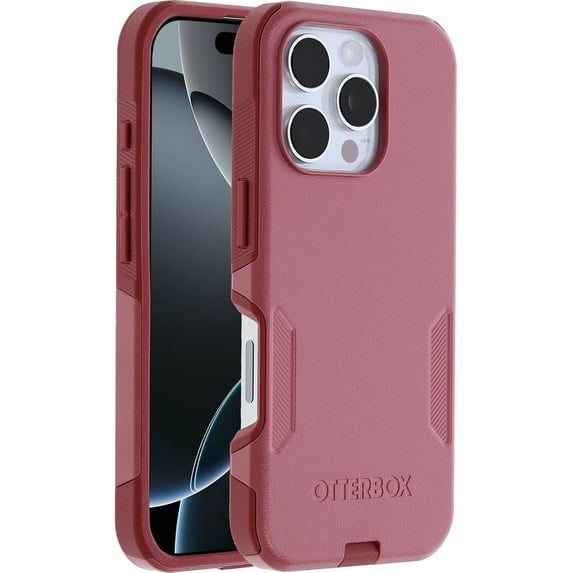 OtterBox iPhone 16 Pro (Only) - Commuter Series MagSafe Case - Foxberry (Pink) - Built-in Magnets - Slim & Tough - Pocket-Friendly - with Port Protection - Non-Retail Packaging