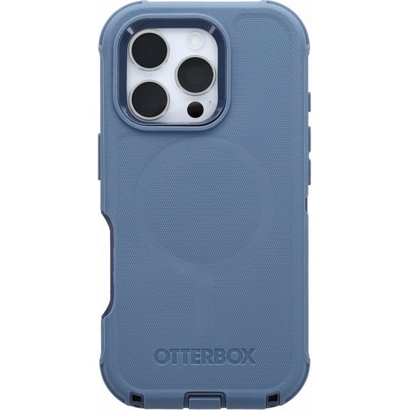 OtterBox iPhone 16 Pro (Only) - Defender Series MagSafe Case - Baby Blue Jeans (Blue) - Case Only - Built-in Magnets - Screenless - Rugged & Durable - with Port Protection - Non-Retail Packaging