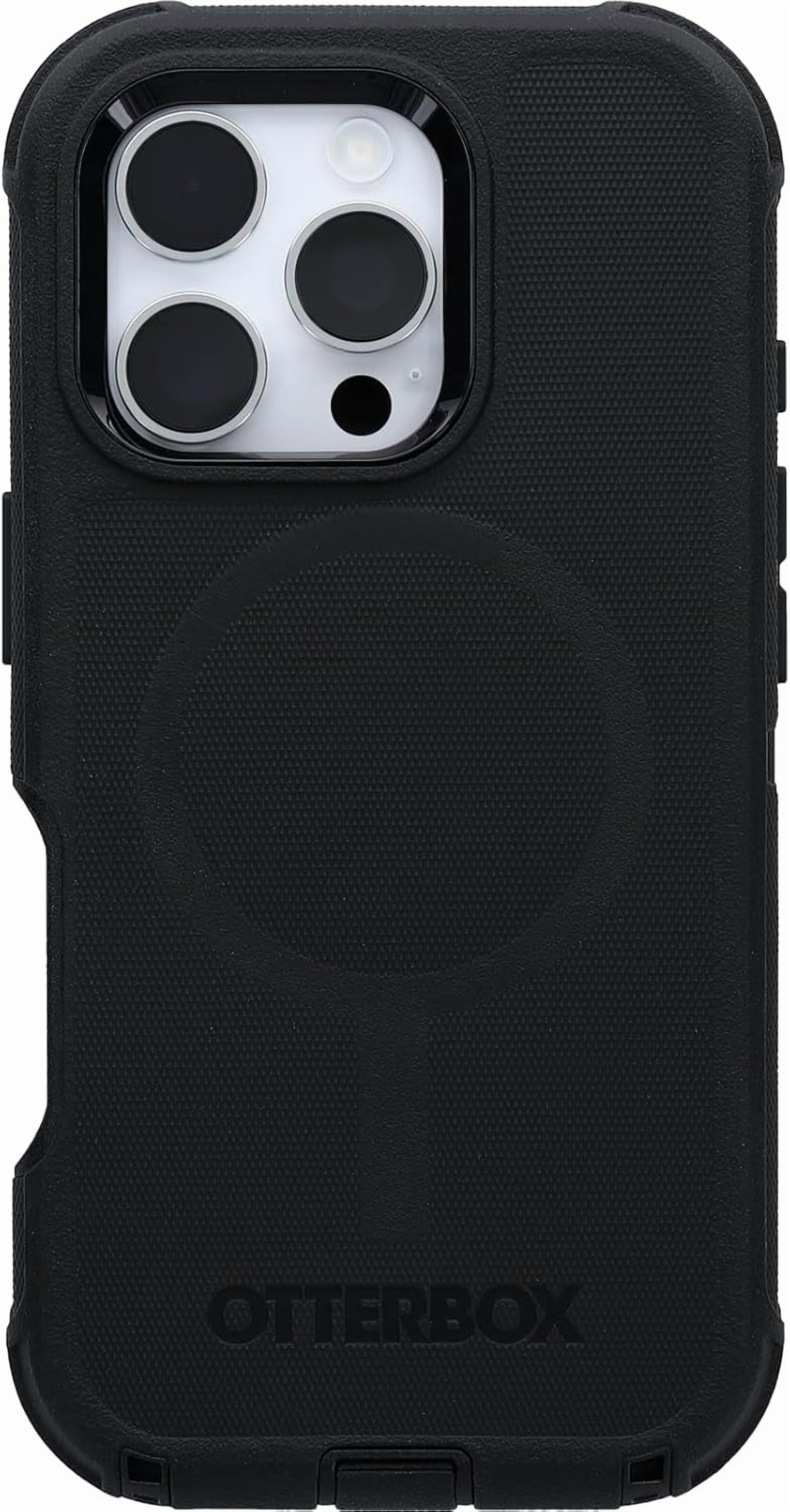 OtterBox iPhone 16 Pro (Only) - Defender Series MagSafe Case - Black - Case Only - Built-in Magnets - Screenless - Rugged & Durable - with Port Protection - Non-Retail Packaging