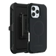 OtterBox iPhone 16 Pro (Only) - Defender Series MagSafe Case - Black - Holster Clip Included - Built-in Magnets - Screenless - Rugged & Durable - with Port Protection - Non-Retail Packaging
