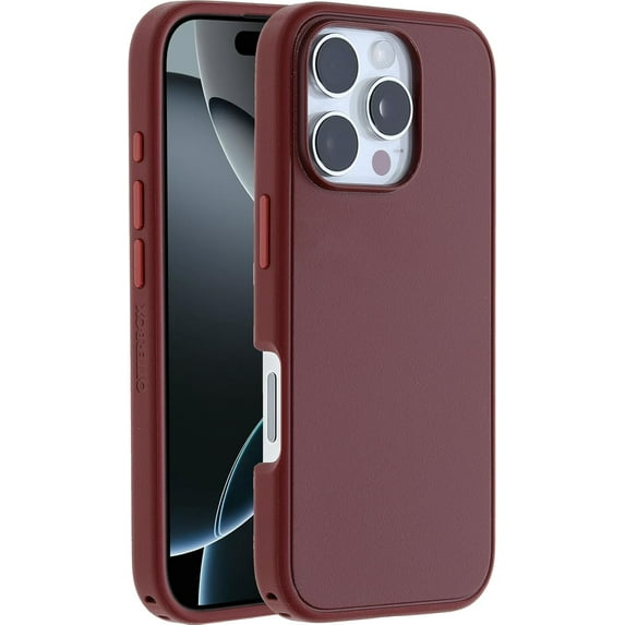 OtterBox iPhone 16 Pro (Only) - Symmetry Series+ Case - Brick (Red) - Snaps to MagSafe - Ultra-Sleek - Raised Edges Protect Camera & Screen - Non-Retail Packaging