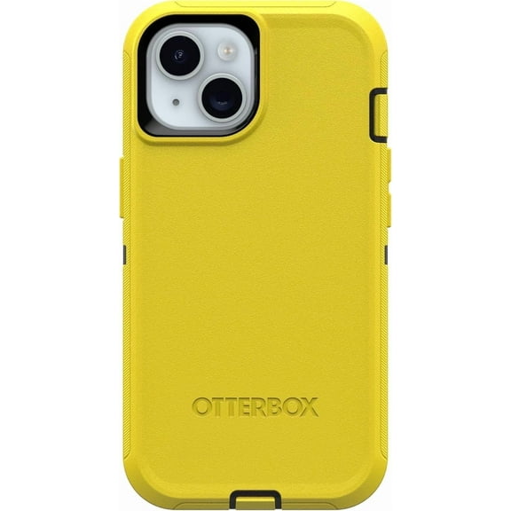 OtterBox iPhone 16e (Only) - Defender Series Case - Night (Black and Yellow) - Case Only - Screenless - Rugged & Durable - with Port Protection - Non-Retail Packaging