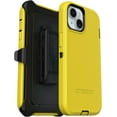 thumbnail image 1 of OtterBox iPhone 16e (Only) - Defender Series Case - Night (Black and Yellow) - Screenless - Rugged & Durable - with Port Protection - Holster Clip Includes - Non-Retail Packaging, 1 of 9