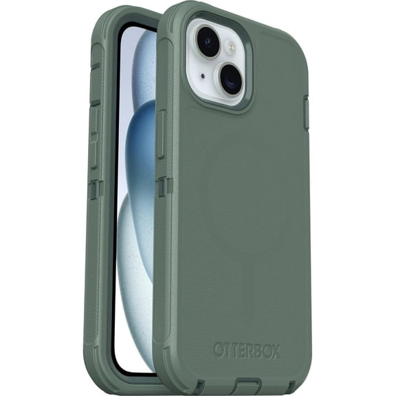 OtterBox iPhone 16e (Only) - Defender Series MagSafe Case - Forest Ranger (Green) - Built-in Magnets - Screenless - Rugged & Durable - with Port Protection - Holster Clip Included