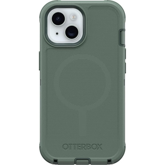OtterBox iPhone 16e (Only) - Defender Series MagSafe Case - Forest Ranger (Green) - Case Only - Built-in Magnets - Screenless - Rugged & Durable - with Port Protection - Non-Retail Packaging