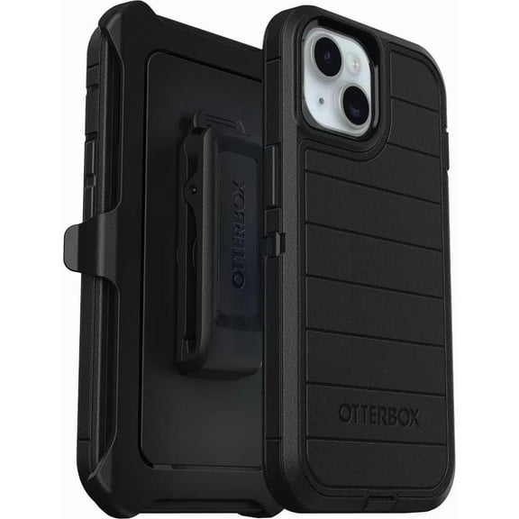 OtterBox iPhone 16e (Only) - Defender Series Pro Case - Black - Screenless - Rugged & Durable - with Port Protection - Holster Clip Includes