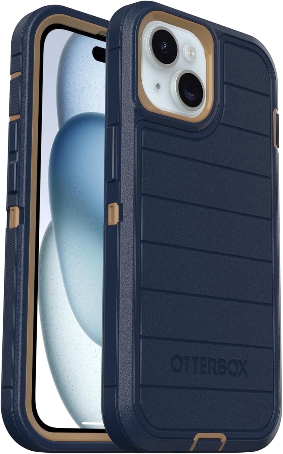 OtterBox iPhone 16e (Only) - Defender Series Pro Case - Blue Suede Shoes - Screenless - Rugged & Durable - with Port Protection - Holster Clip Includes