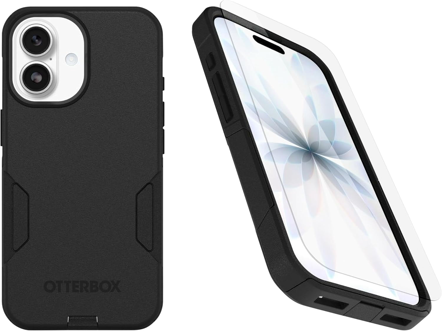 OtterBox iPhone 17 (Only) Bundle: Commuter Series MagSafe Case & Screen Protector - Black - Built-in magnets - Thin & Protective - with Port Protection - Non-Retail Packaging
