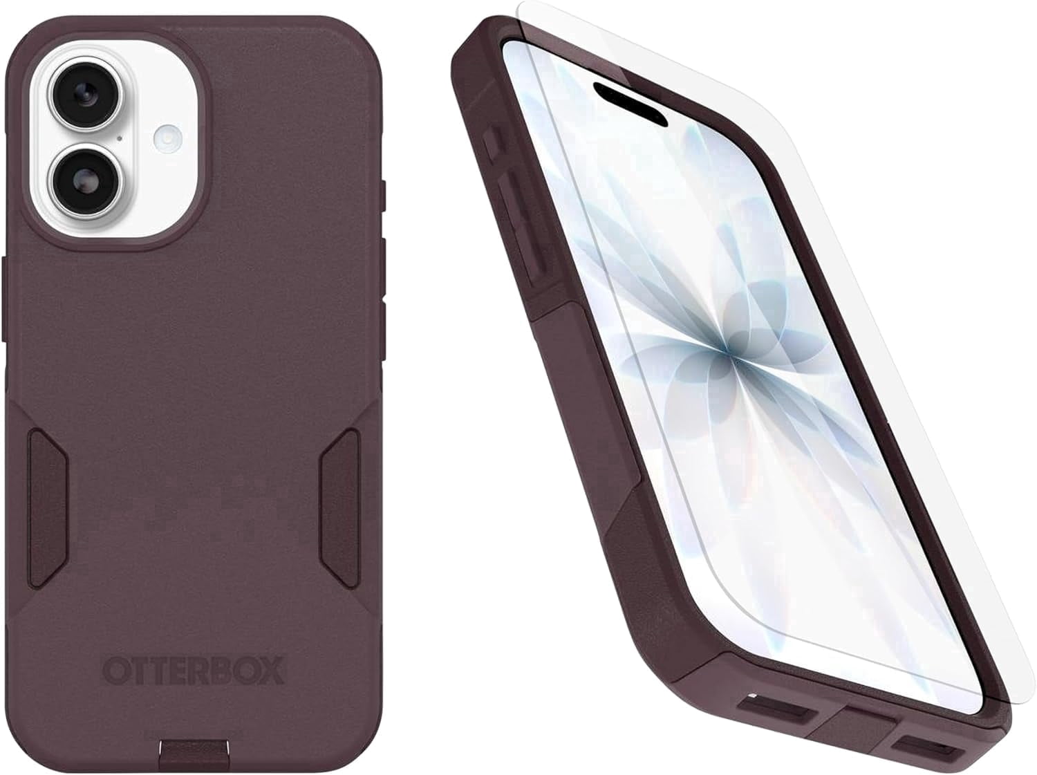 OtterBox iPhone 17 (Only) Bundle: Commuter Series MagSafe Case & Screen Protector - Purple Mystery - Built-in magnets - Thin & Protective - with Port Protection - Non-Retail Packaging