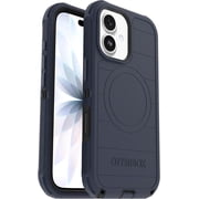 OtterBox iPhone 17 Only - Defender Series Case - Vintage Indigo Dream Blue & Black - Case Only - Snaps on MagSafe - Tough - Rugged & Durable - Non-Retail Packaging