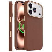 OtterBox iPhone 17/18 Pro Symmetry Cactus Leather MagSafe Case - Ultra-Thin - Raised Edges Protect Camera & Screen - Desert