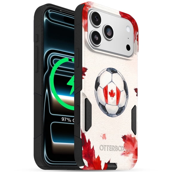OtterBox Commuter Series iPhone 17 Pro Case, Shockproof MagSafe Compatible, Canada Soccer Design
