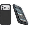 thumbnail image 1 of OtterBox iPhone 17 Pro Max (Only) Bundle: Defender Series Case & Screen Protector - Black Shadow (Black & Blue) - Case Only - Snaps on MagSafe - Tough - Rugged & Durable, 1 of 9