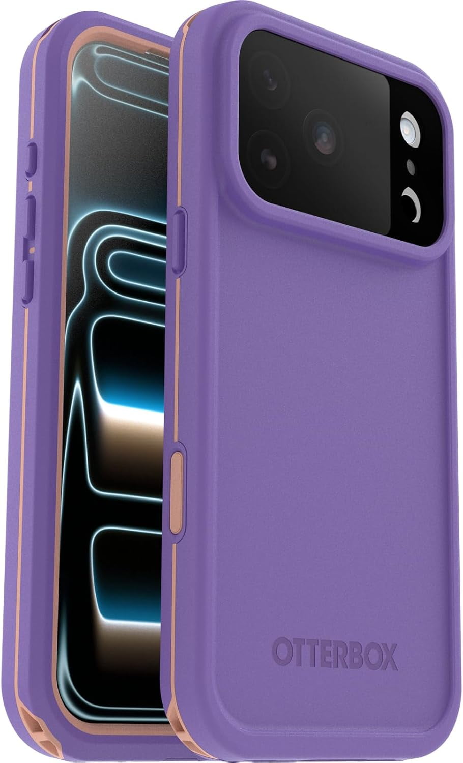 OtterBox iPhone 17 Pro Max (Only) FRĒ Series Waterproof Case with MagSafe - Rule of Plum (Purple) - Sleek & Stylish - Waterproof iPhone Case up to 2 Meters - IP68 - Phone Case for Swimming/Snorkeling