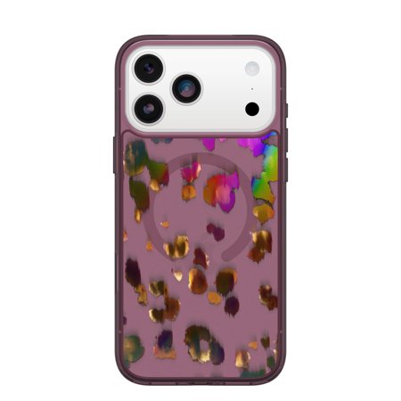 OtterBox iPhone 17/18 Pro Max Symmetry MagSafe Case - Ultra-Thin - Raised Edges Protect Camera & Screen - Leopard Shift Pink