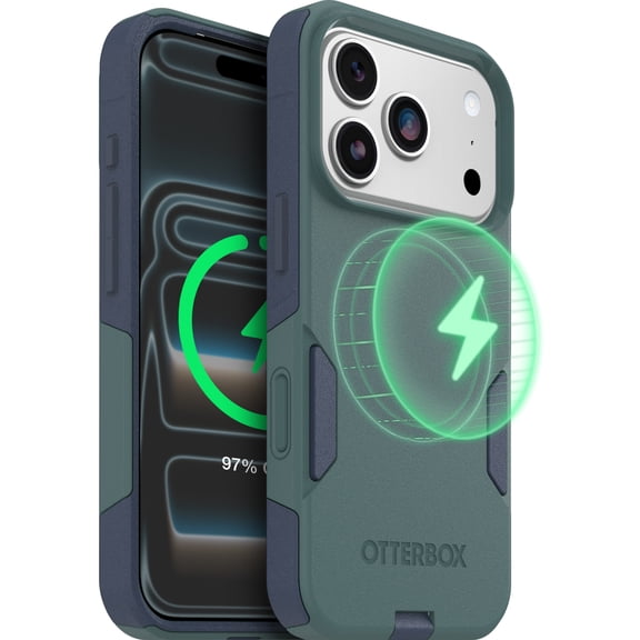 OtterBox Commuter MagSafe Case for iPhone 17 Pro – Saltwater Breeze – Slim, Shockproof, Dual Layer Drop Protection