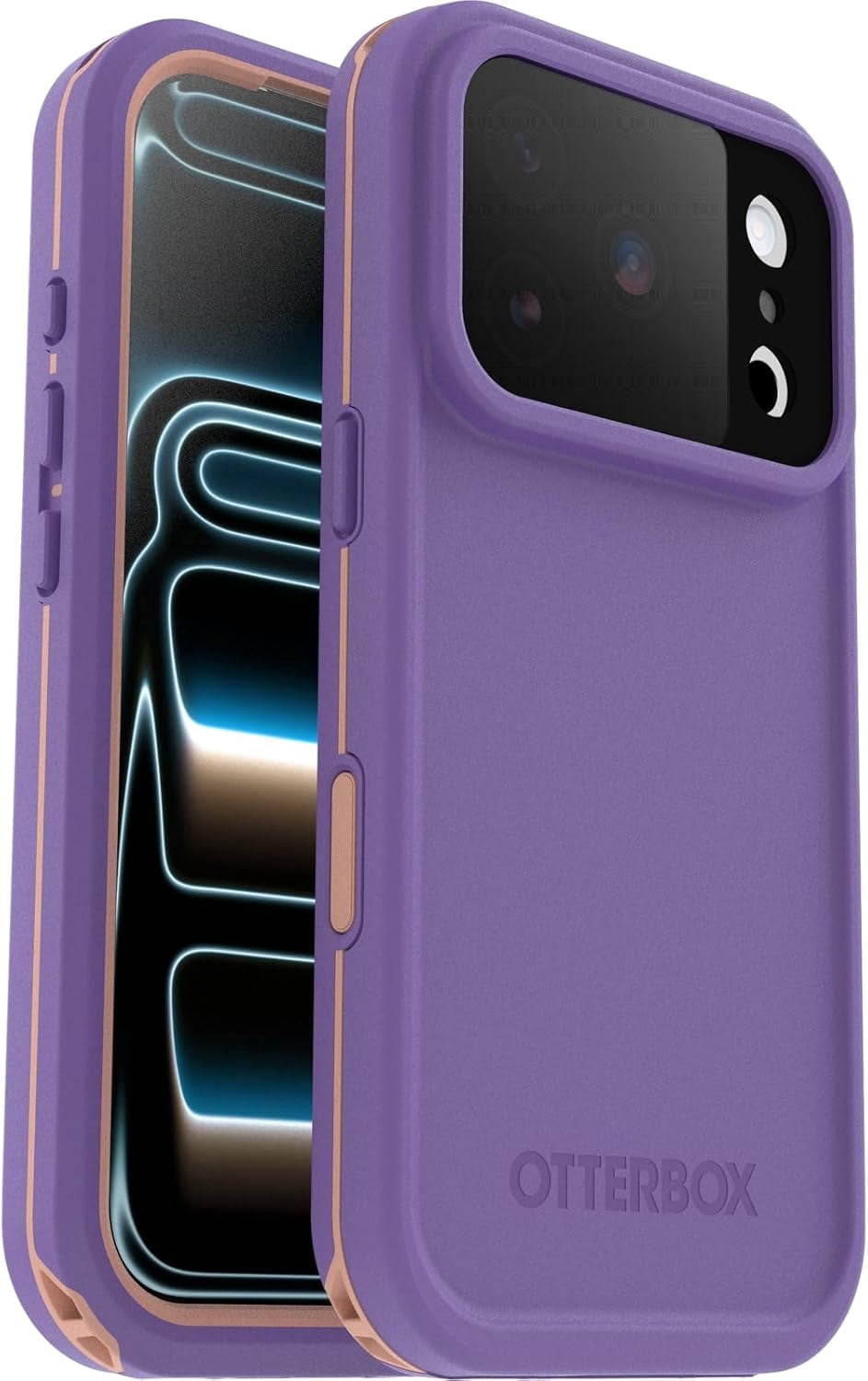 OtterBox iPhone 17 Pro (Only) - FRĒ Series Waterproof Case with MagSafe - Rule of Plum (Purple) - Sleek & Stylish - Waterproof iPhone Case up to 2 Meters - IP68 - Phone Case for Swimming/Snorkeling
