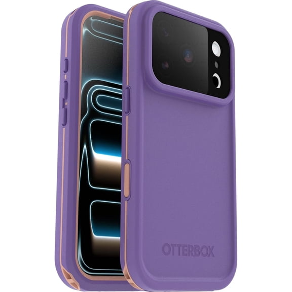 OtterBox iPhone 17 Pro (Only) - FR Series Waterproof Case with MagSafe - Rule of Plum (Purple) - Sleek & Stylish - Waterproof iPhone Case up to 2 Meters - IP68 - Phone Case for Swimming/Snorkeling