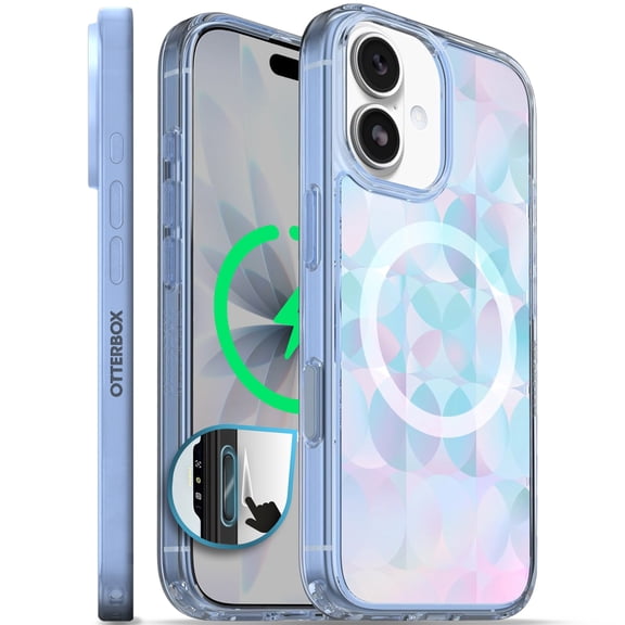 OtterBox iPhone 17 Symmetry MagSafe Case - Ultra-Thin - Raised Edges Protect Camera & Screen - Opal Prism