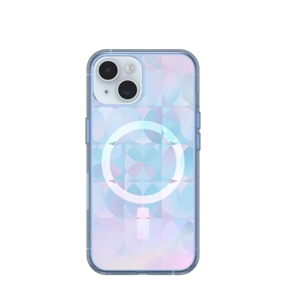 OtterBox iPhone 17e, 16e, 15, 14, & 13 Symmetry Series Clear Case - Opal Prism Blue