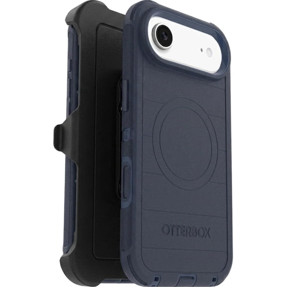 OtterBox iPhone Air (Only) - Defender Series Case - Blue Sentiment - Holster Clip Included - Snaps on MagSafe - Tough - Rugged & Durable - Non-Retail Packaging