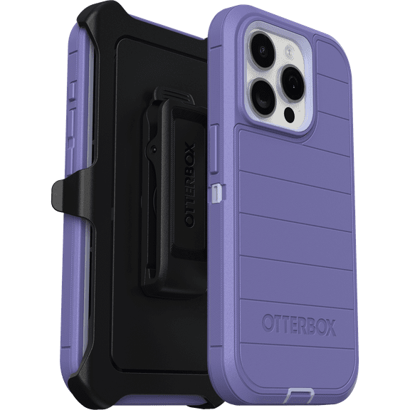 Otterbox Defender Series Pro for iPhone 15 Pro, Mountain Majesty (Purple)