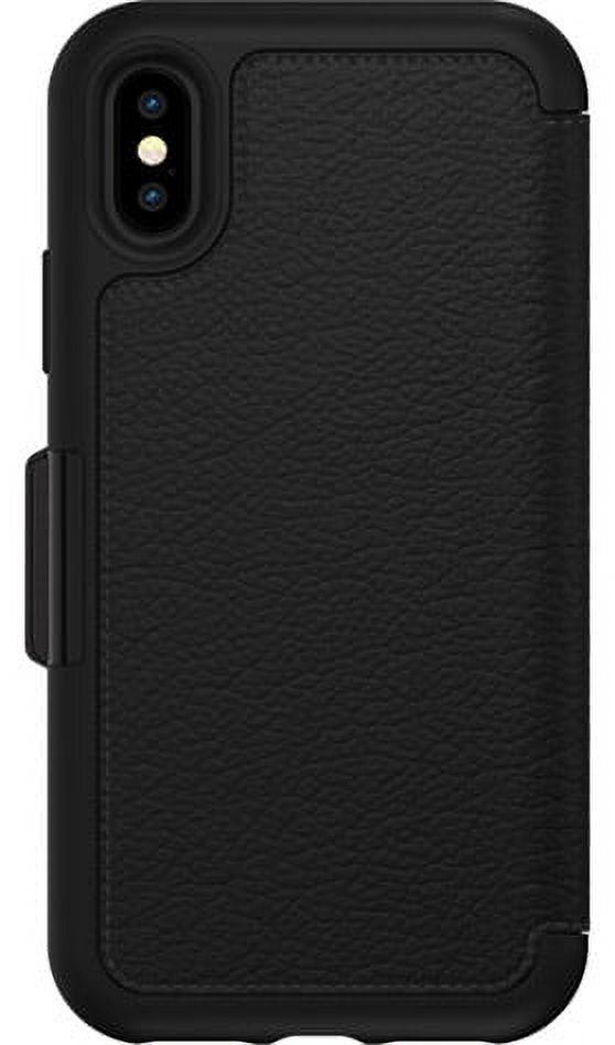 Otterbox Strada Series Folio Case for iPhone X, Shadow Black - image 1 of 4