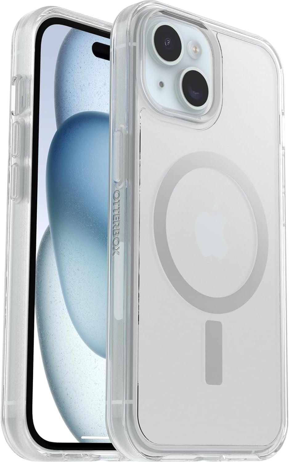 OtterBox Symmetry Series+ Case With MagSafe for iPhone 15, iPhone 14, and iPhone 13, Clear