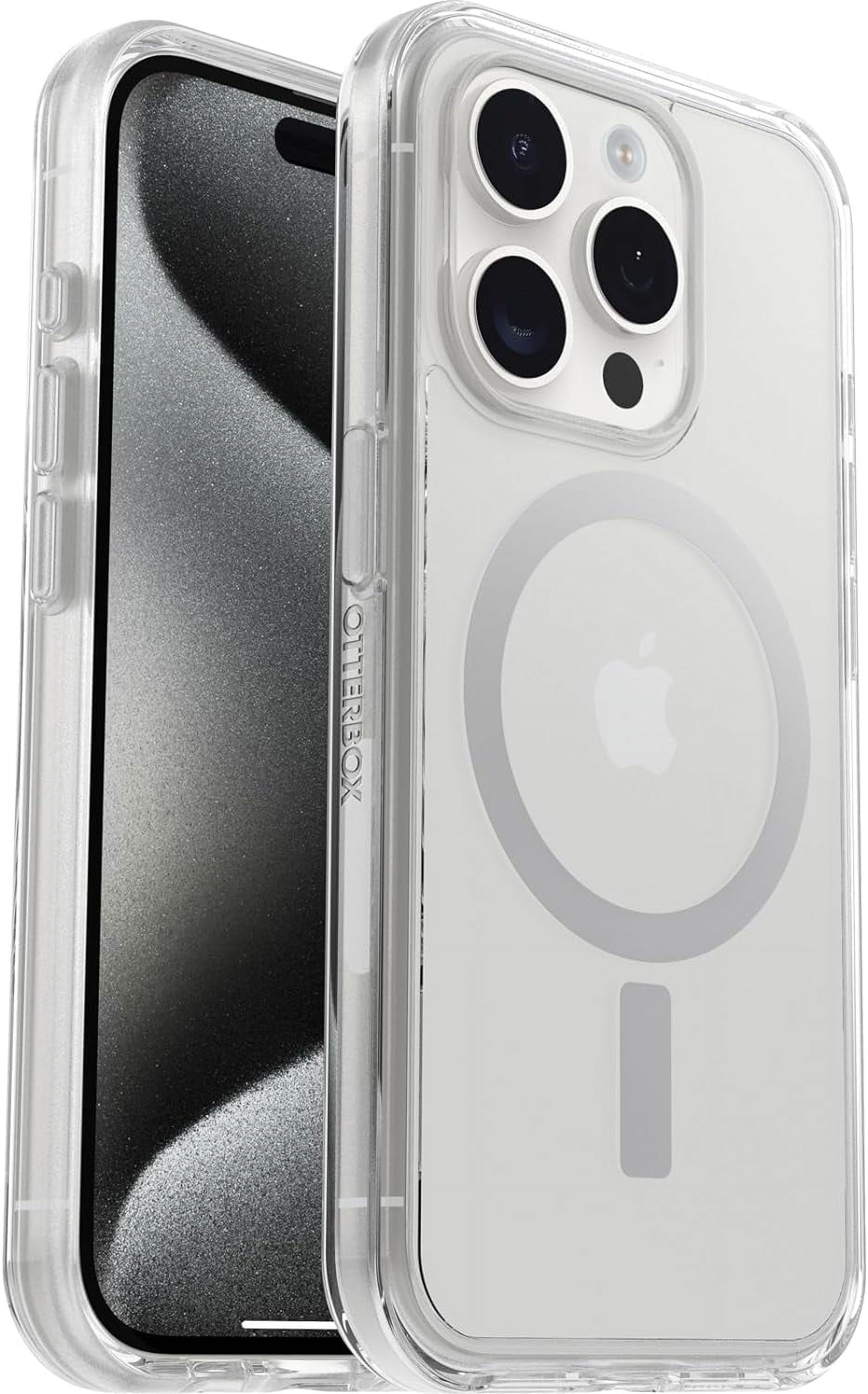 OtterBox Symmetry Series+ Case With Magsafe for iPhone 15 Pro, Clear ...
