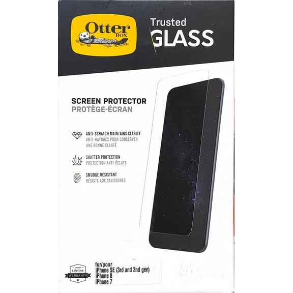 Otterbox | iPhone SE (3rd and 2nd gen)/ iPhone 8/7 | Trusted Glass Screen Protector