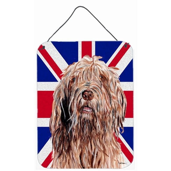 Otterhound With English Union Jack British Flag Aluminium Metal Wall Or Door Hanging Prints