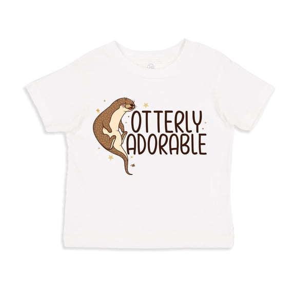 Otterly Adorable Toddler T-Shirt 3T White