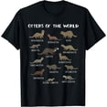 thumbnail image 1 of Otters Of The World Sea Otter Giant Otter Educational Gift T-Shirt, 1 of 5