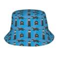 thumbnail image 1 of Otters Pattern Bucket Hat Foldable Fisherman Outdoor Summer Camping Travel Hiking Caps for Men Women, 1 of 7