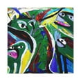 thumbnail image 1 of Otters in Abstraction - Canvas, 1 of 10