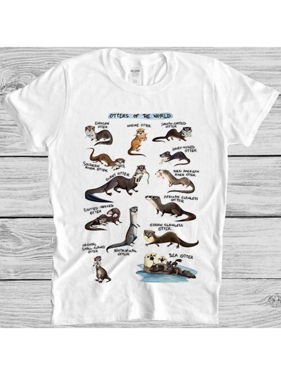 Otters of the World Design Animal Gamer Movie Music Meme Gift Tee T Shirt M995