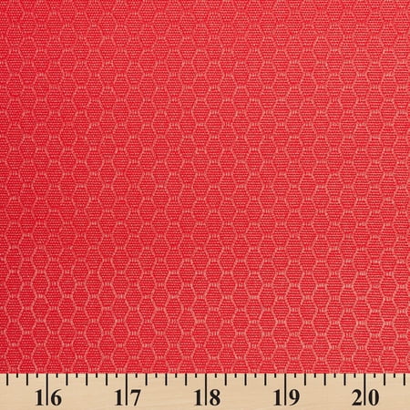 Ottertex 300D Solution Dyed PU Waterproof Hexagon Grid Ripstop fabric - Red 60/61" By The Yard