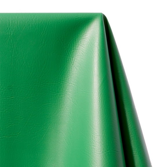 Ottertex 54" Vinyl 100% Polyester Faux Leather Craft Fabric By the Yard, Kelly Green
