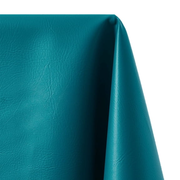 Ottertex 54" Vinyl 100% Polyester Faux Leather Craft Fabric By the Yard, Teal